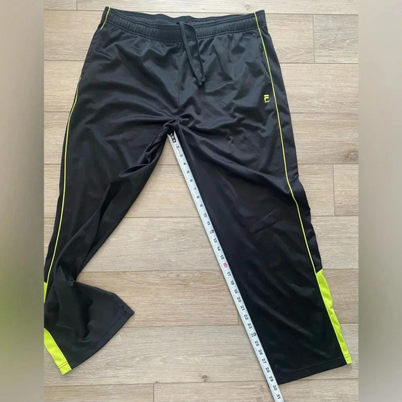 Fila Tennis Sports Athletic Leisure Black Drawstring Pants Men’s X-Large EUC - Picture 6 of 8